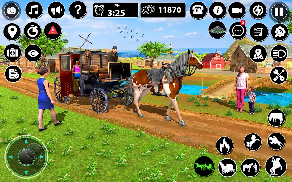 Скачать взломанную Horse Cart Taxi Transport Game  [МОД Unlimited Money] — последняя версия apk на Андроид screen 3