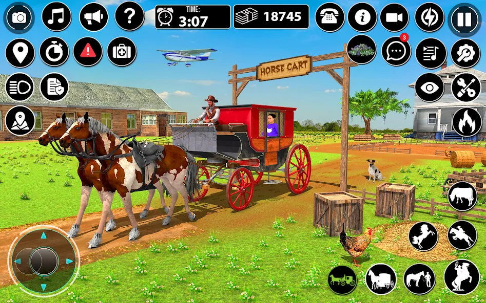 Скачать взломанную Horse Cart Taxi Transport Game  [МОД Unlimited Money] — последняя версия apk на Андроид screen 4