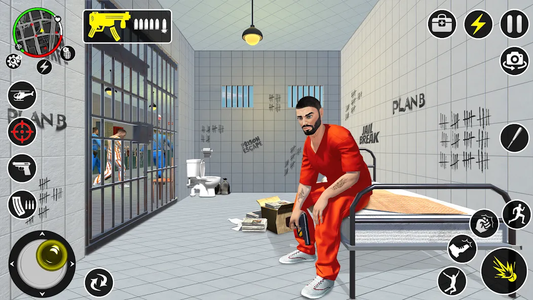 Скачать взломанную Grand Jailbreak Prison Escape (Гранд Побег из тюрьмы)  [МОД Unlimited Money] — последняя версия apk на Андроид screen 3