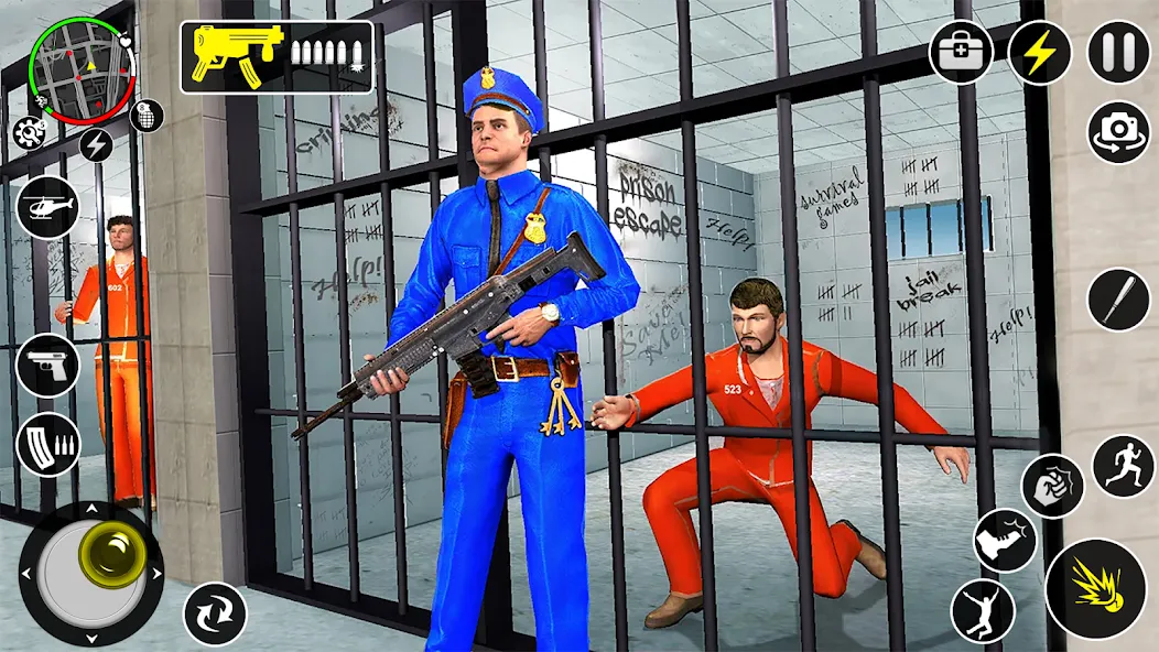 Скачать взломанную Grand Jailbreak Prison Escape (Гранд Побег из тюрьмы)  [МОД Unlimited Money] — последняя версия apk на Андроид screen 5