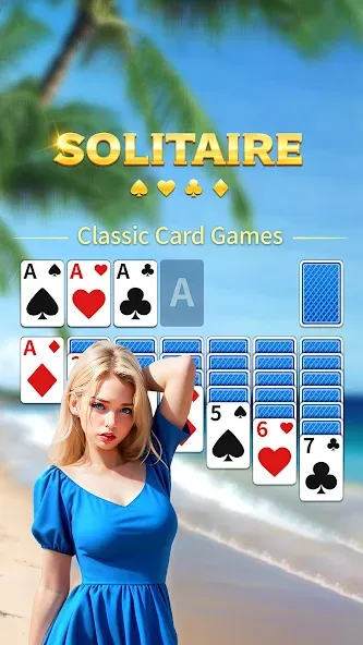 Скачать взломанную Solitaire Classic:Card Game (Солитер Классик)  [МОД Mega Pack] — последняя версия apk на Андроид screen 1