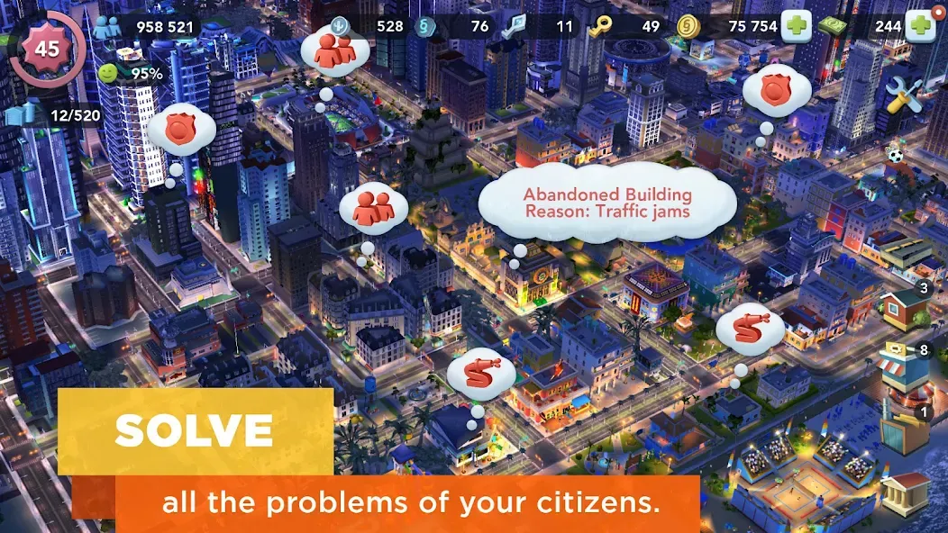 Скачать взлом SimCity BuildIt (СимСити БилдИт)  [МОД Unlocked] — последняя версия apk на Андроид screen 4