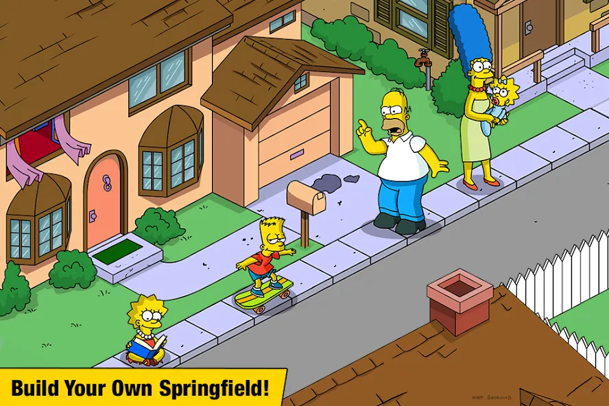 Взломанная The Simpsons™:  Tapped Out (Зе Симпсонс)  [МОД Menu] — последняя версия apk на Андроид screen 1