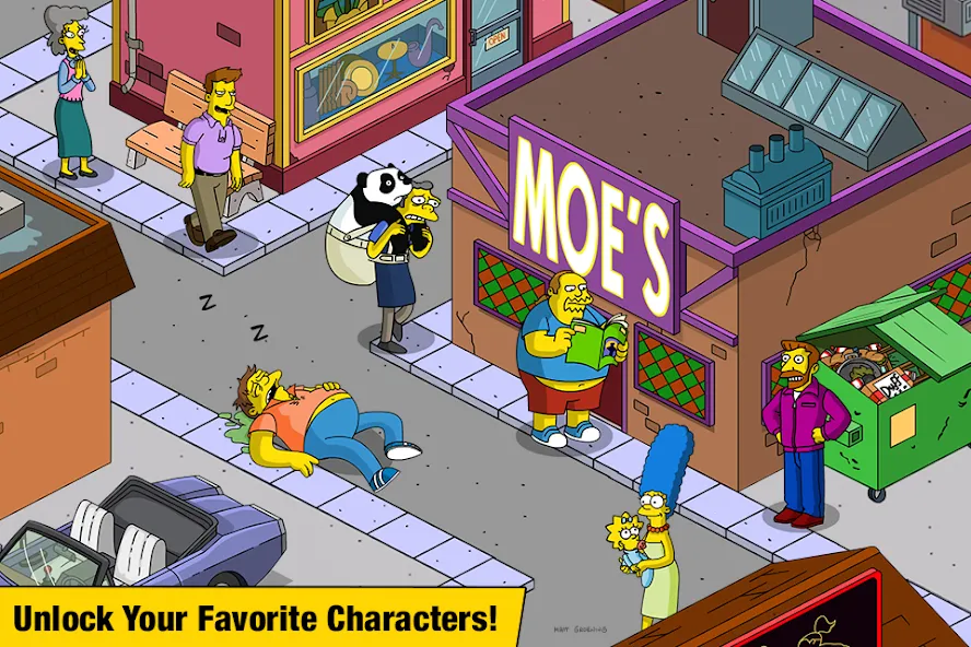 Взломанная The Simpsons™:  Tapped Out (Зе Симпсонс)  [МОД Menu] — последняя версия apk на Андроид screen 2