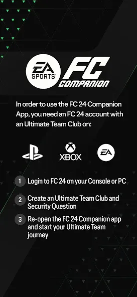 Скачать взлом EA SPORTS FC™ 24 Companion (ИЭ СПОРТС ФИФА 23 Компаньон)  [МОД Бесконечные монеты] — последняя версия apk на Андроид screen 1