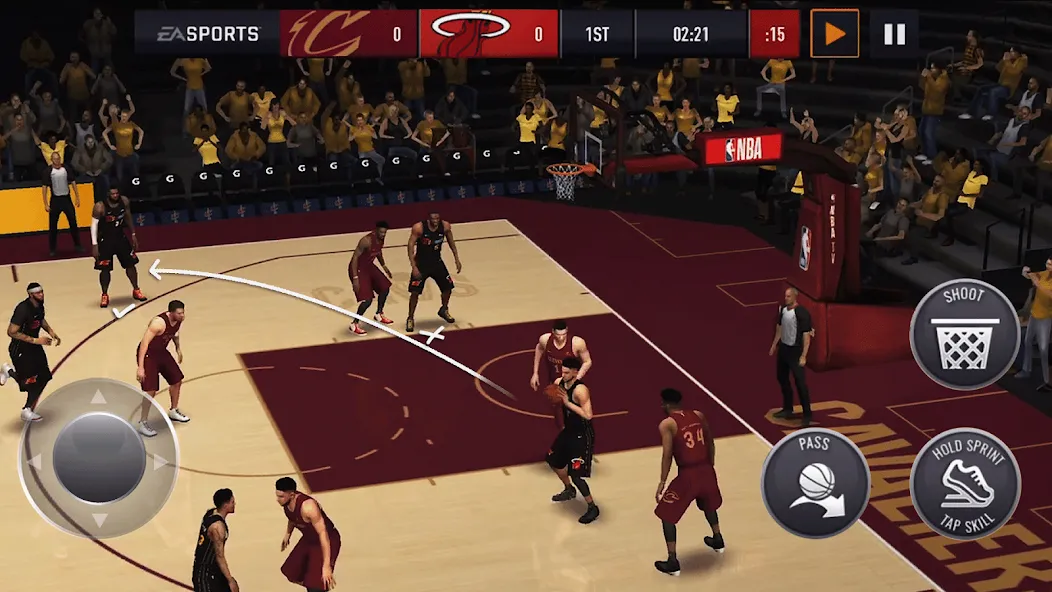 Скачать взлом NBA Live Asia (НБА Лайв)  [МОД Меню] — последняя версия apk на Андроид screen 1