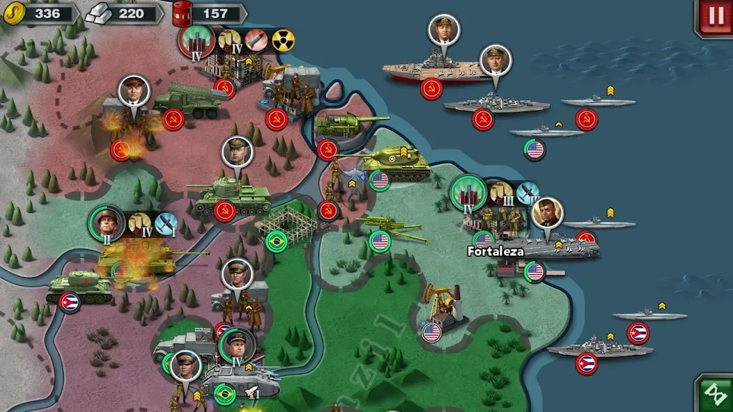 Взлом World Conqueror 3-WW2 Strategy (Ворлд Конкерор 3)  [МОД Menu] — полная версия apk на Андроид screen 1