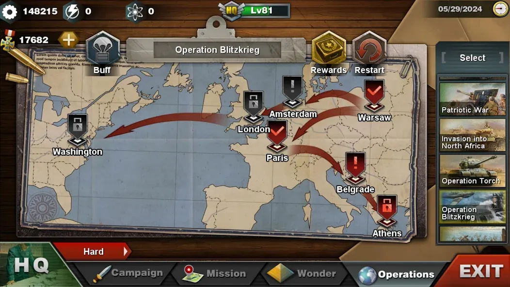 Взлом World Conqueror 3-WW2 Strategy (Ворлд Конкерор 3)  [МОД Menu] — полная версия apk на Андроид screen 4