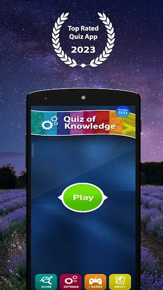 Взлом Quiz of Knowledge Game  [МОД Unlocked] — стабильная версия apk на Андроид screen 1