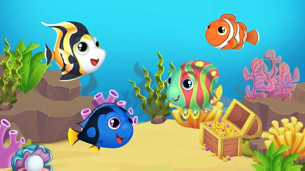 Скачать взлом Baby Aquarium — Fish game  [МОД Меню] — стабильная версия apk на Андроид screen 1