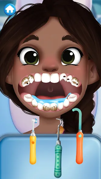 Скачать взломанную Dentist games  [МОД Menu] — полная версия apk на Андроид screen 5