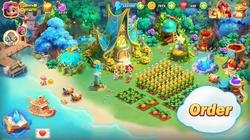 Взломанная Pixie Island — Farming Game (Пикси Айленд)  [МОД Бесконечные монеты] — полная версия apk на Андроид screen 5