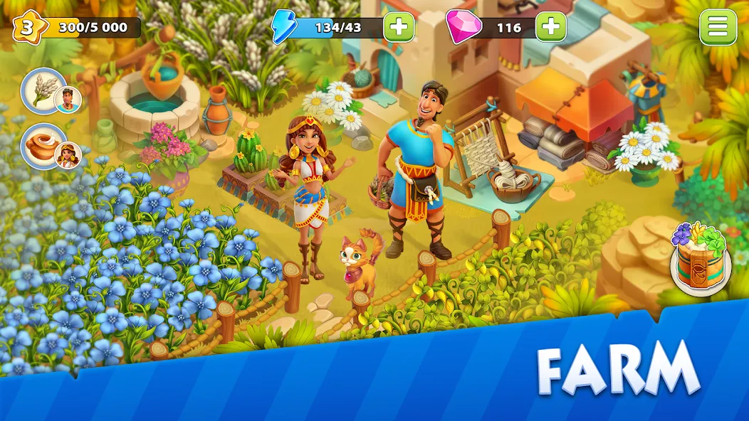 Взломанная Nile Valley: Farm Adventure (Ниловская долина)  [МОД Unlimited Money] — последняя версия apk на Андроид screen 2