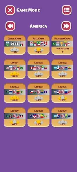 Скачать взломанную Country Flags World Quiz Game  [МОД Unlocked] — полная версия apk на Андроид screen 2