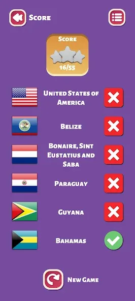 Скачать взломанную Country Flags World Quiz Game  [МОД Unlocked] — полная версия apk на Андроид screen 3