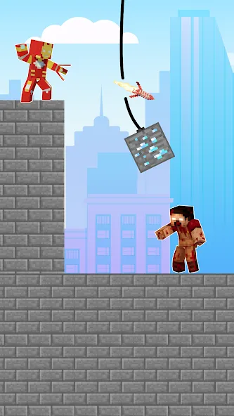 Скачать взломанную City Hero: Crime Shoot Puzzle (Хиро Крафт Пазлы)  [МОД Unlocked] — последняя версия apk на Андроид screen 3