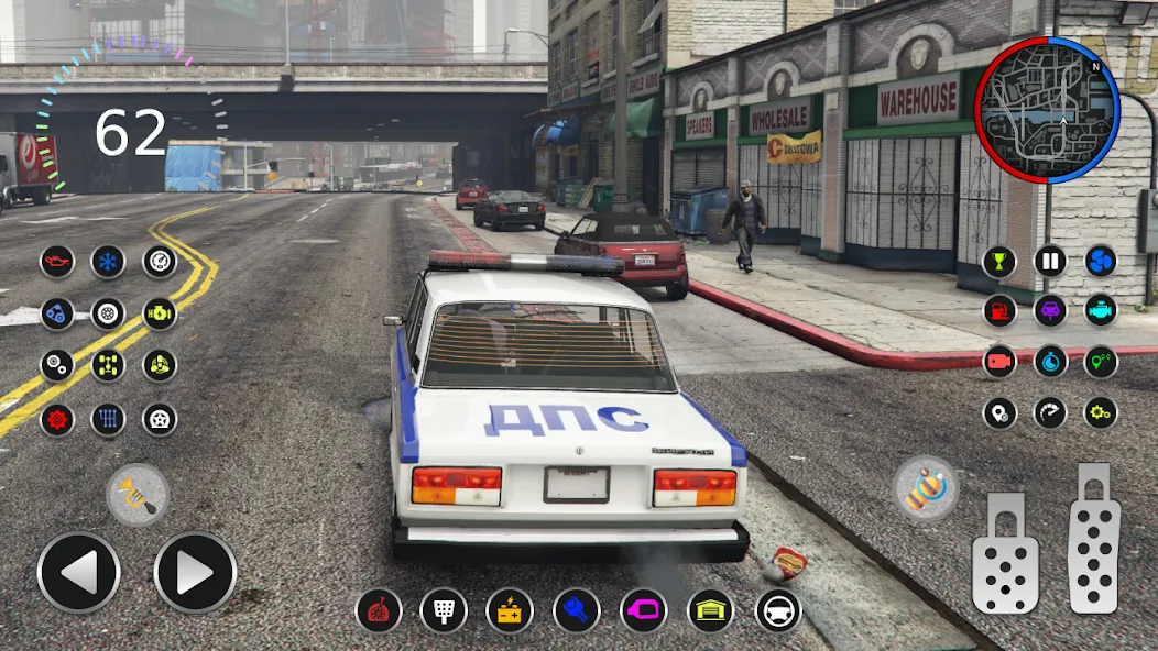 Скачать взлом Police Car Riders: VAZ 2107  [МОД Unlocked] — полная версия apk на Андроид screen 3