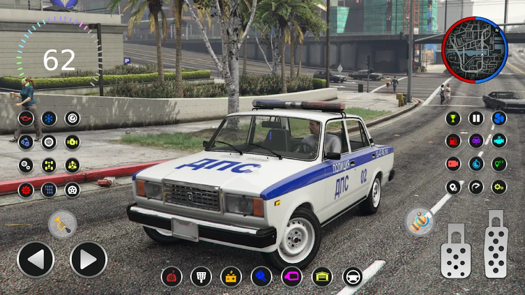 Скачать взлом Police Car Riders: VAZ 2107  [МОД Unlocked] — полная версия apk на Андроид screen 4