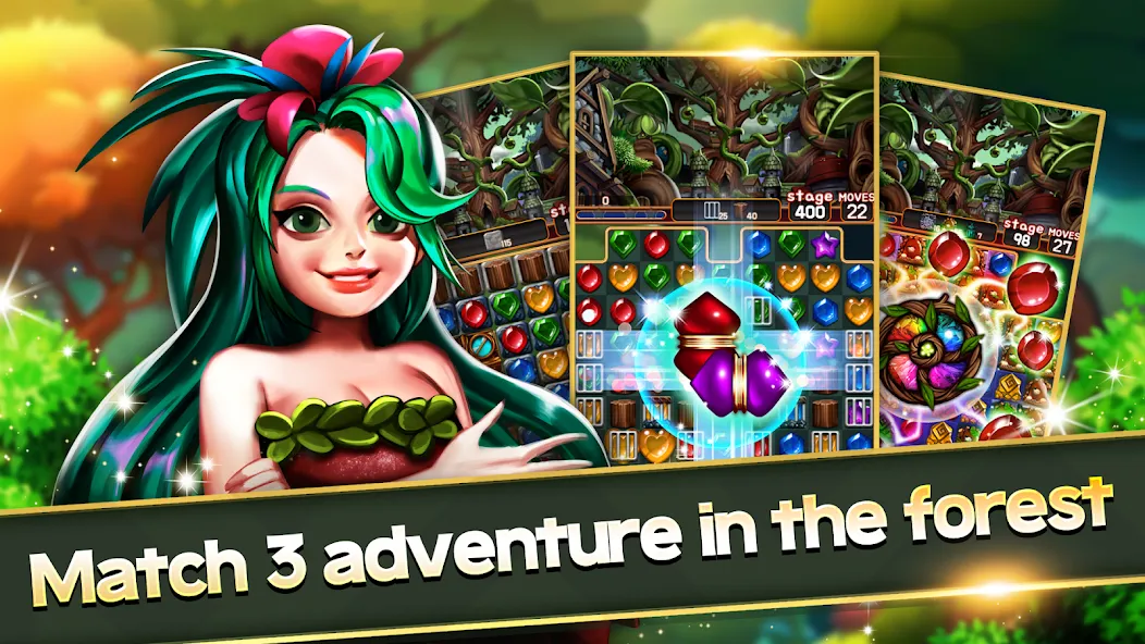 Взломанная Jewel Forest Village (Джуэл Форест Виллидж)  [МОД Menu] — полная версия apk на Андроид screen 1