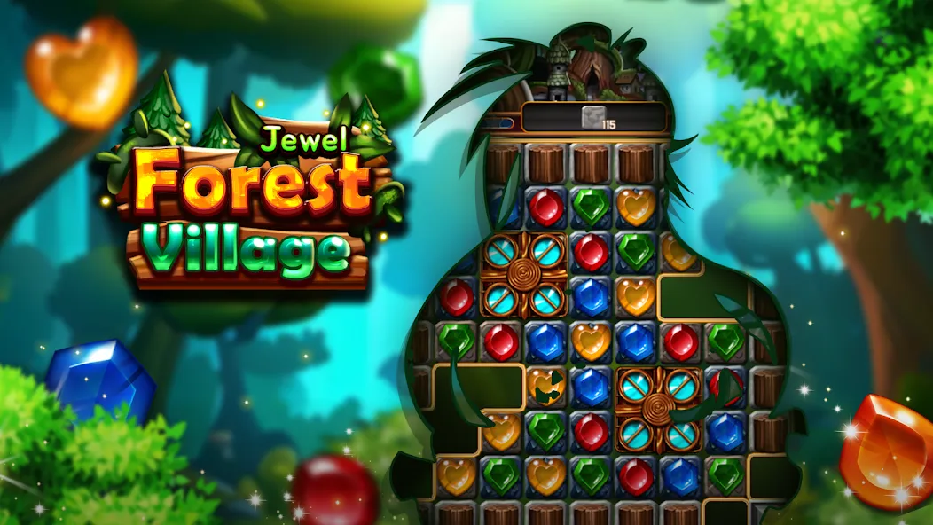 Взломанная Jewel Forest Village (Джуэл Форест Виллидж)  [МОД Menu] — полная версия apk на Андроид screen 5