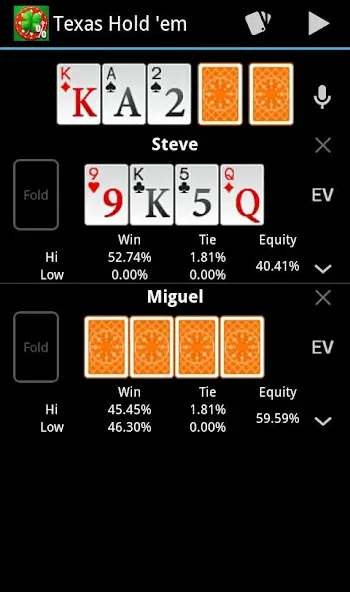 Взлом Poker Calculator  [МОД Все открыто] — стабильная версия apk на Андроид screen 3