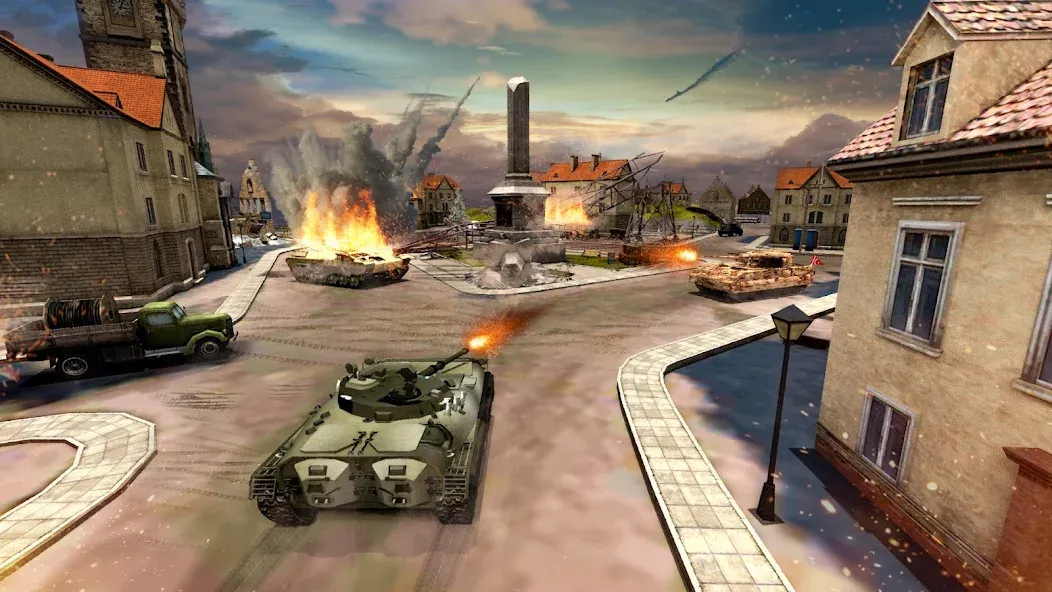 Взломанная Tank Battle Army Games 2023  [МОД Все открыто] — стабильная версия apk на Андроид screen 3