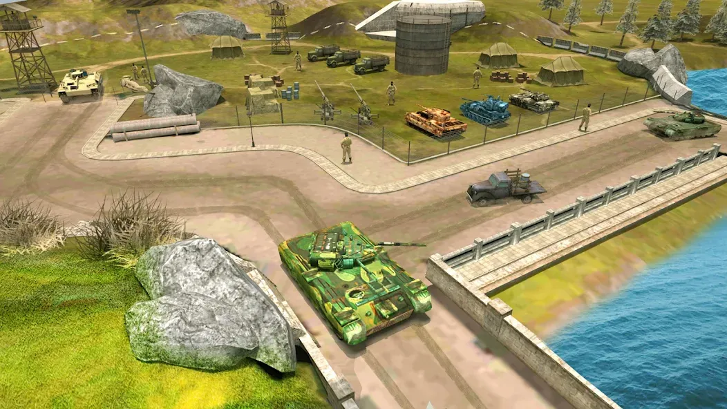 Взломанная Tank Battle Army Games 2023  [МОД Все открыто] — стабильная версия apk на Андроид screen 5