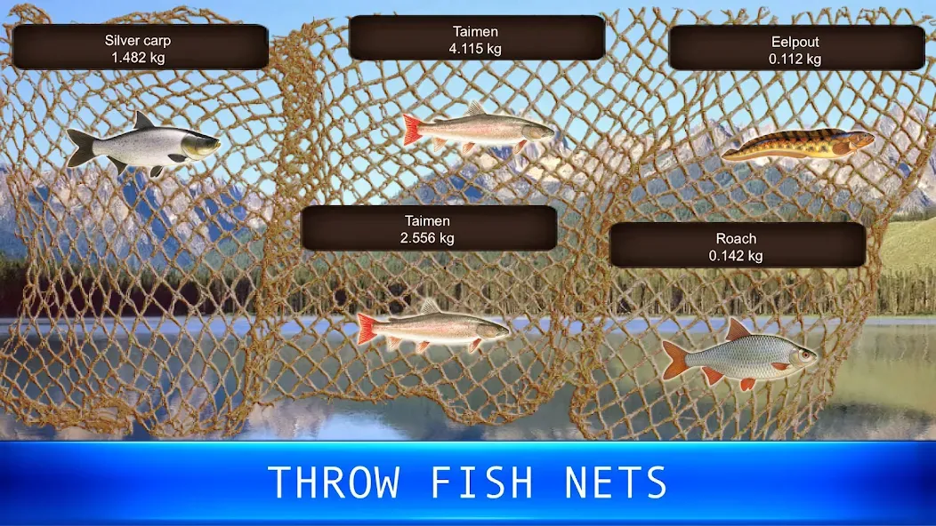 Взломанная Fish rain: sport fishing  [МОД Меню] — последняя версия apk на Андроид screen 5