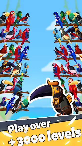 Взлом Bird Puzzle — Color Game  [МОД Бесконечные монеты] — стабильная версия apk на Андроид screen 4