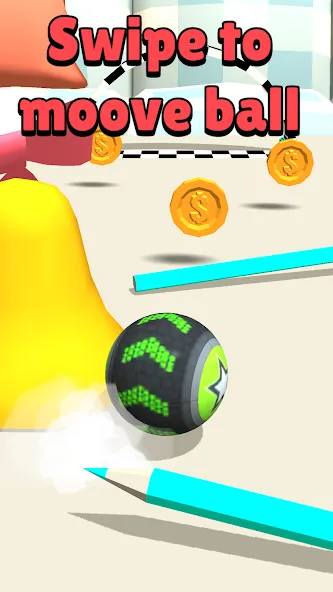 Скачать взломанную Toy Going Ball Roll  [МОД Много денег] — полная версия apk на Андроид screen 1