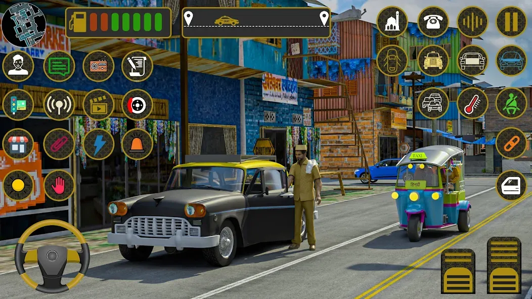 Скачать взлом Indian Taxi Simulator car Game (Индийский такси симулятор автомобиля Игра)  [МОД Все открыто] — полная версия apk на Андроид screen 1