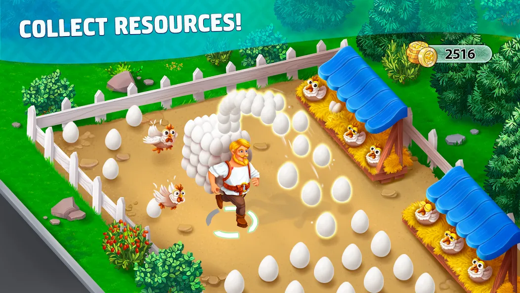 Взлом Harvest Land  [МОД Много монет] — последняя версия apk на Андроид screen 1