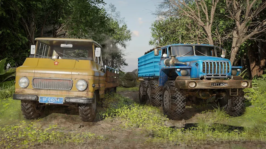 Взломанная Offroad Mud Truck Driving Sim  [МОД Все открыто] — стабильная версия apk на Андроид screen 3