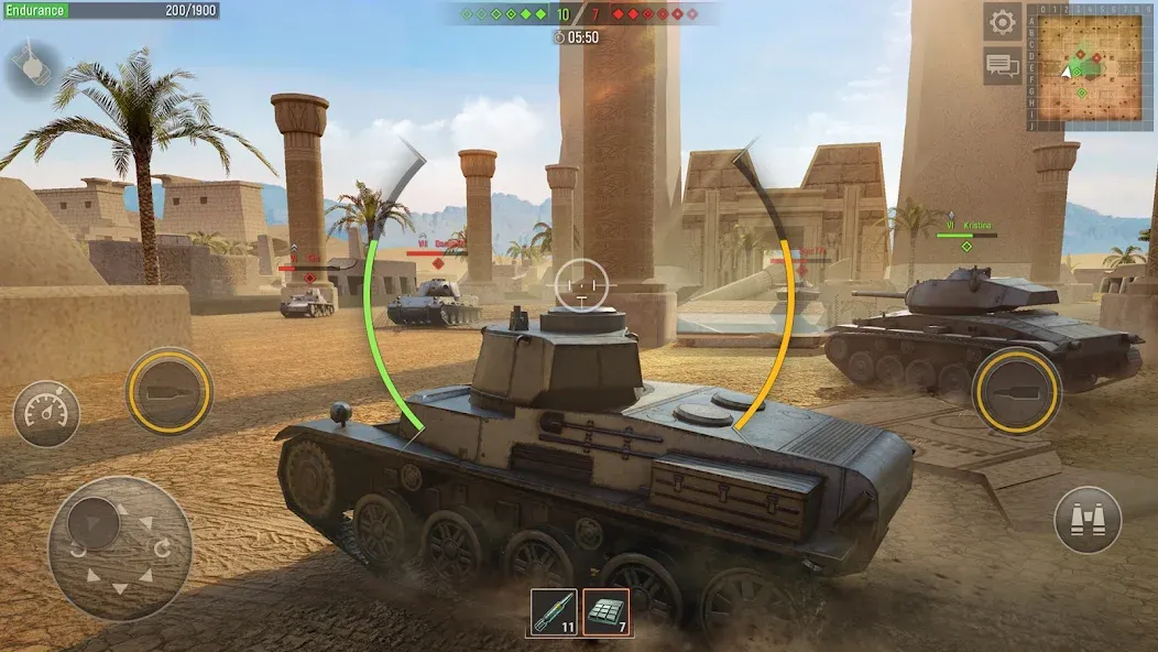 Взломанная Battle Tanks: Tank Games WW2 (Бэтл Тэнкс)  [МОД Mega Pack] — полная версия apk на Андроид screen 3