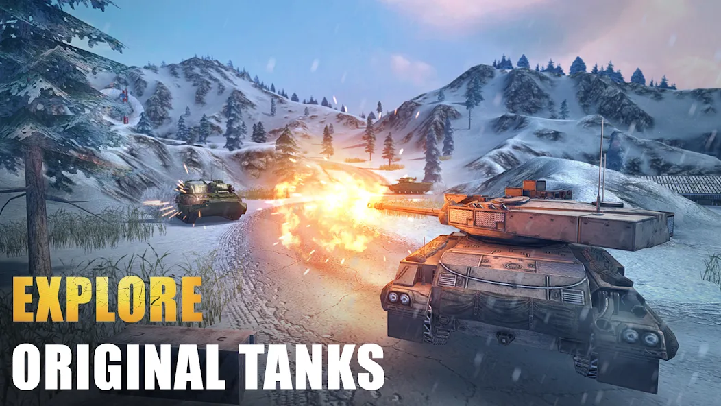 Скачать взломанную Tank Force: Tank games blitz  [МОД Много денег] — последняя версия apk на Андроид screen 4