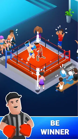 Взломанная Boxing Gym Tycoon 3D: MMA Club (Боксерская Гимназия Тайкун 3D)  [МОД Menu] — полная версия apk на Андроид screen 2