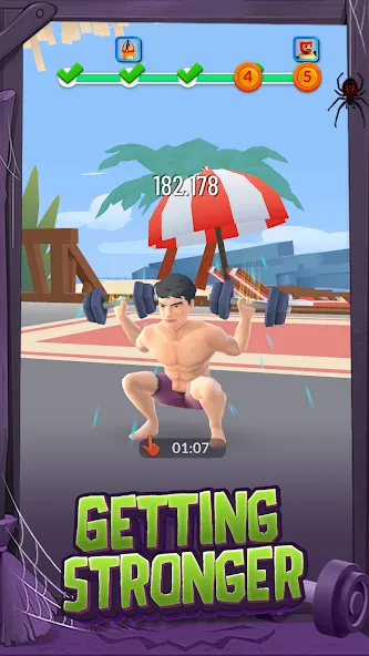 Взлом Idle Gym Life: Strong Man (Айдл Джим Лайф)  [МОД Все открыто] — последняя версия apk на Андроид screen 2