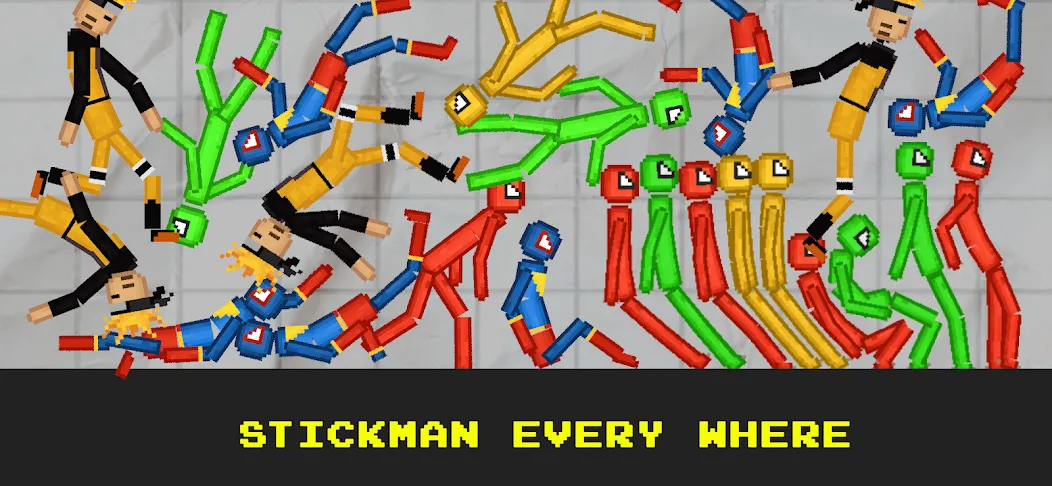 Взлом Stickman Playground (тикман Плейграунд)  [МОД Mega Pack] — стабильная версия apk на Андроид screen 5