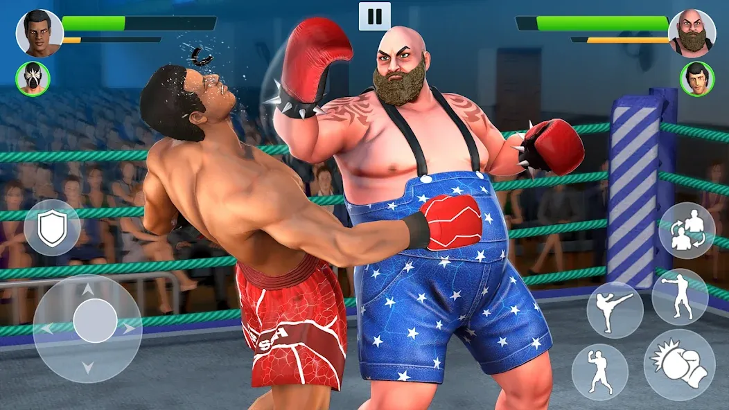 Скачать взломанную Boxing Heros: Fighting Games (Тэг Боксинг Игры)  [МОД Unlocked] — стабильная версия apk на Андроид screen 2