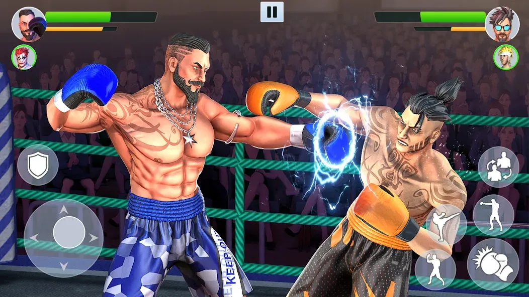 Скачать взломанную Boxing Heros: Fighting Games (Тэг Боксинг Игры)  [МОД Unlocked] — стабильная версия apk на Андроид screen 3