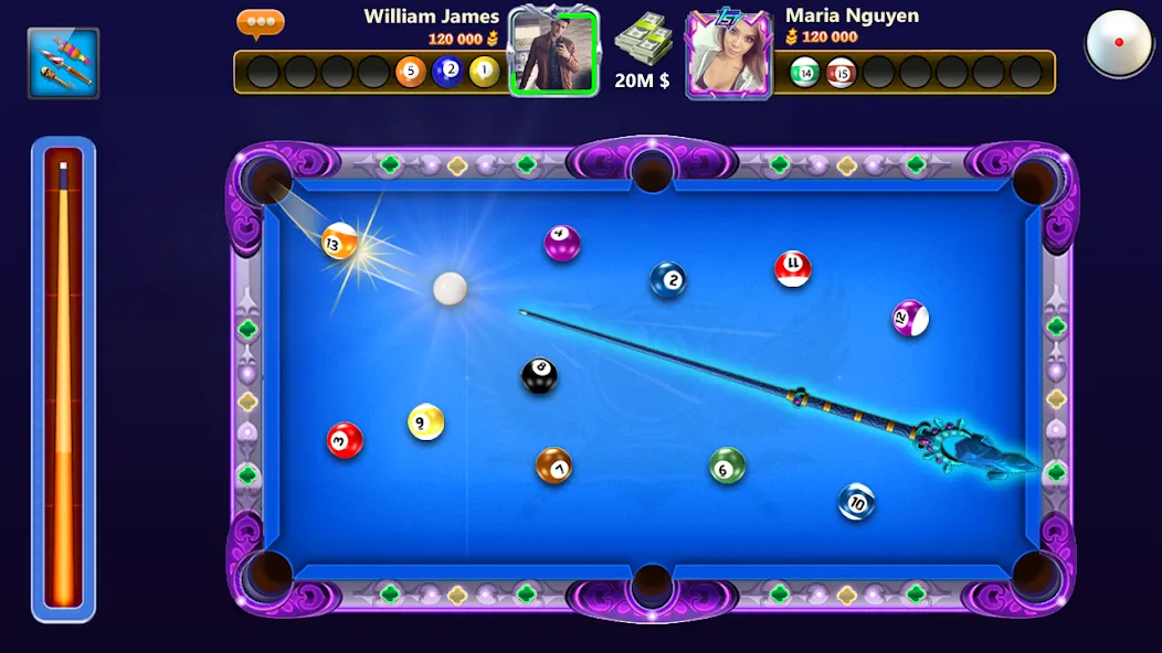 Скачать взломанную 8 Ball Offline — Billiard Pool (Шар Оффлайн)  [МОД Mega Pack] — полная версия apk на Андроид screen 2