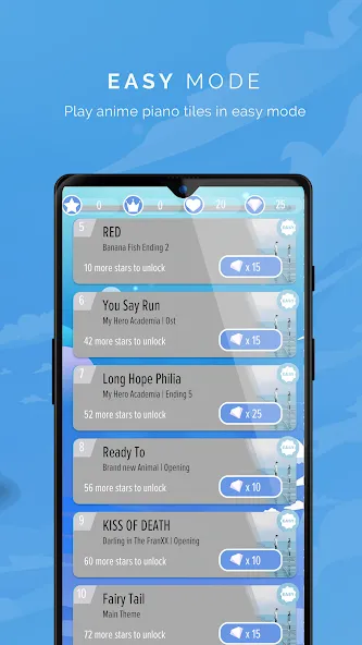Скачать взлом Piano Anime Tiles Music (Пиано Аниме Плитки Музыка)  [МОД Unlimited Money] — полная версия apk на Андроид screen 3