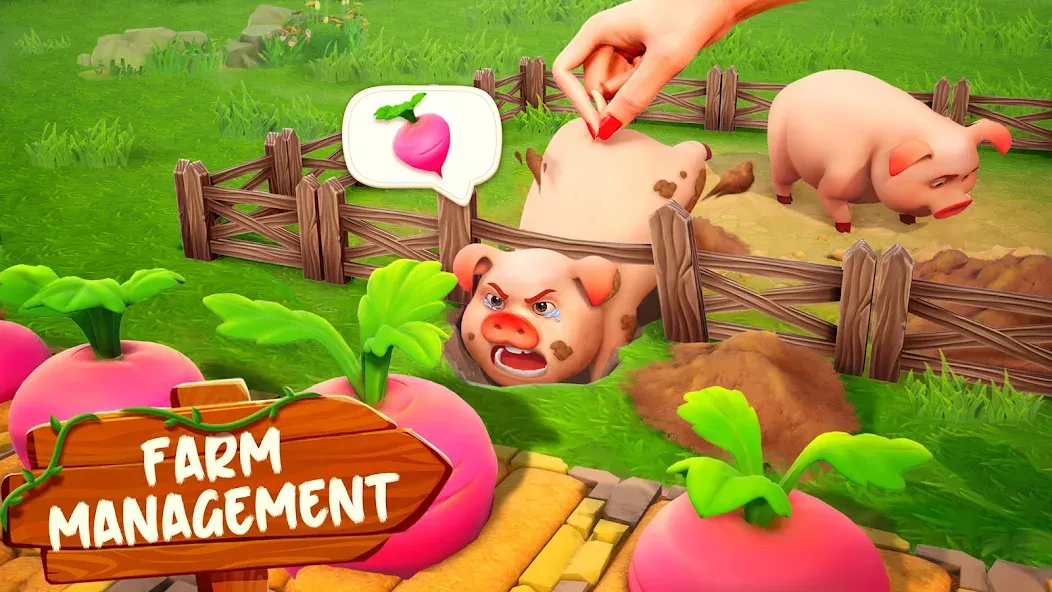 Взломанная Family Farm Adventure (Семейное фермерское приключение)  [МОД Mega Pack] — последняя версия apk на Андроид screen 4