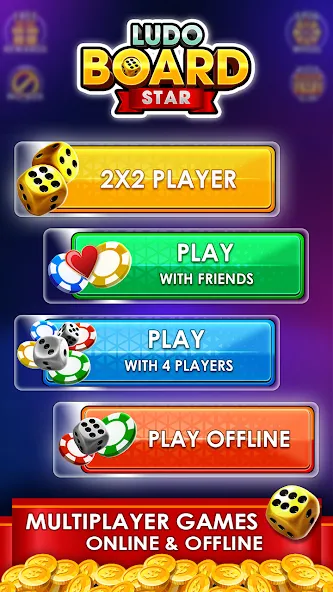 Взлом Ludo Online Multiplayer (Людо Онлайн Многопользовательская Игра)  [МОД Unlocked] — полная версия apk на Андроид screen 1