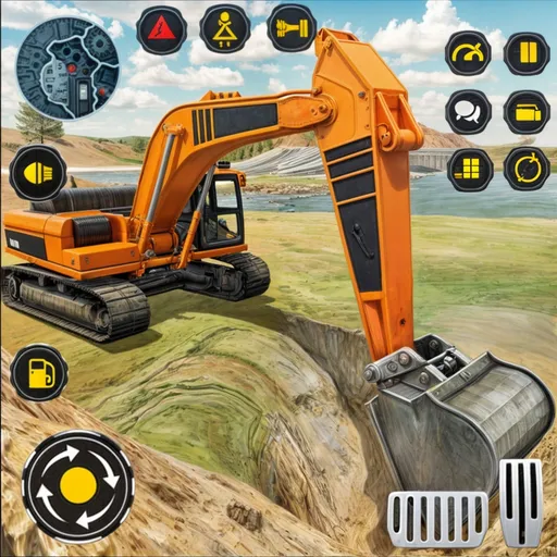 Скачать взломанную Heavy Excavator Simulator PRO (Хеви Экскавейтор Симулятор ПРО)  [МОД Меню] — полная версия apk на Андроид screen 5