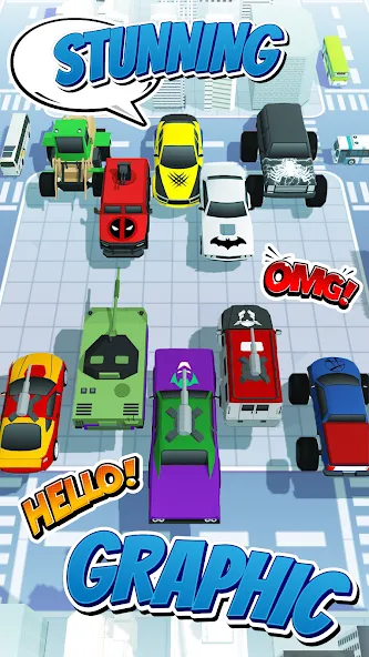 Скачать взломанную Superhero Car Merge Battle  [МОД Menu] — стабильная версия apk на Андроид screen 4