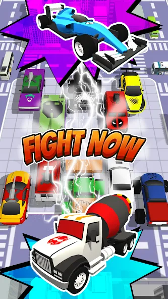 Скачать взломанную Superhero Car Merge Battle  [МОД Menu] — стабильная версия apk на Андроид screen 5