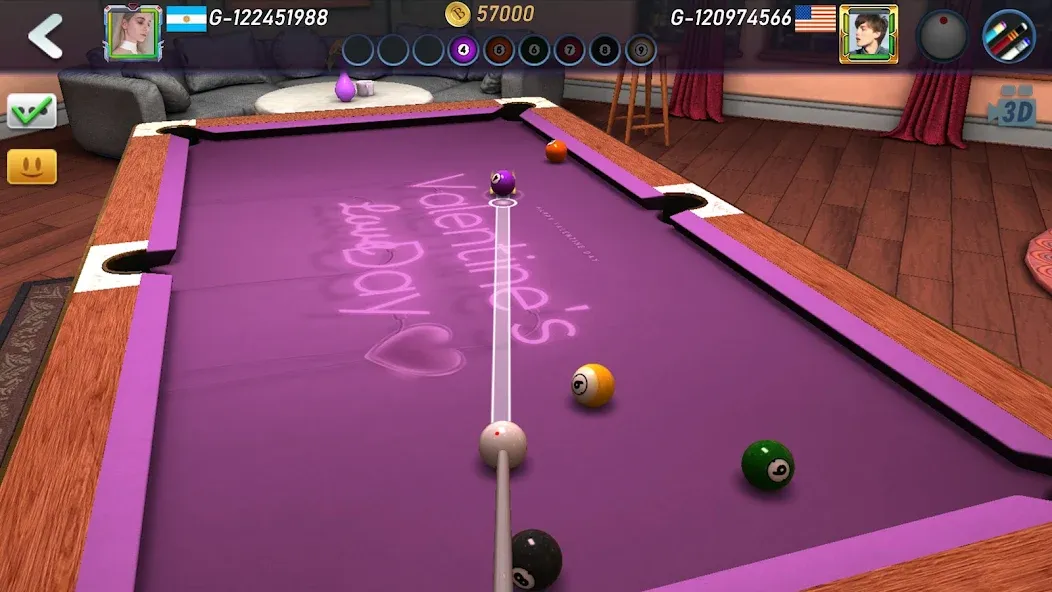 Скачать взлом Real Pool 3D 2 (Риал Пул 3Д 2)  [МОД Меню] — последняя версия apk на Андроид screen 4