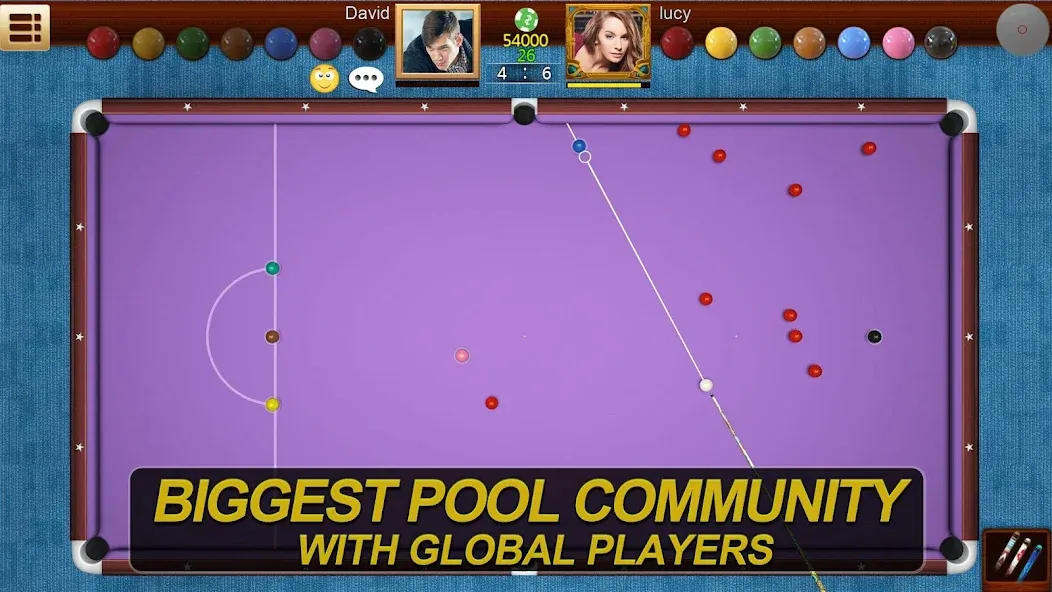 Скачать взлом Real Pool 3D Online 8Ball Game (Реал Пул 3Д Онлайн 8Бол Гейм)  [МОД Menu] — последняя версия apk на Андроид screen 3