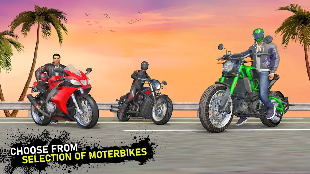 Скачать взлом Moto Traffic Bike Race Game 3d (Мото Трафик Байк Рейс Гейм 3д)  [МОД Unlimited Money] — полная версия apk на Андроид screen 4